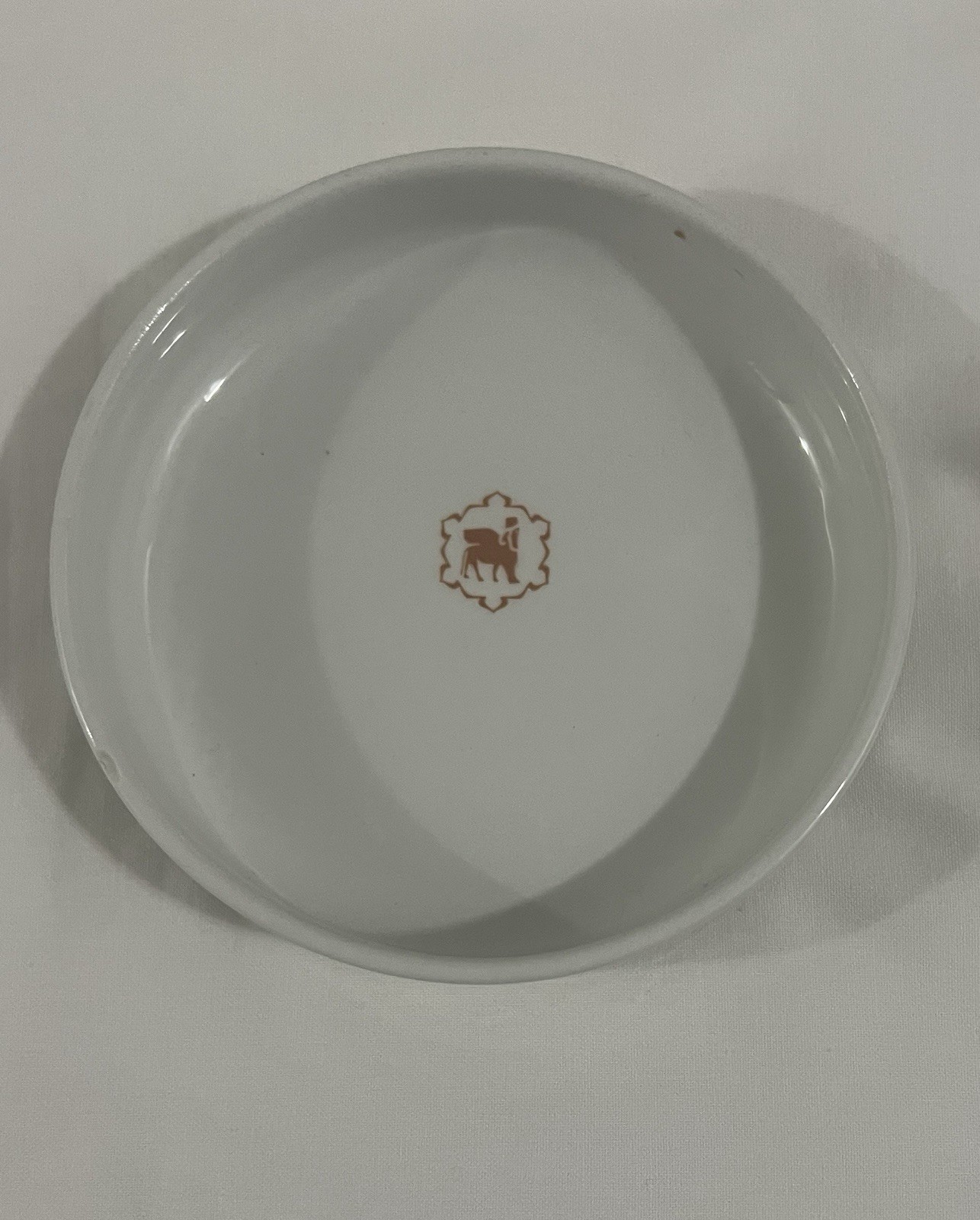 Iraq/Irak Rare Saddam’s Era Snack Plate Nainava Palace  with Ox Wings Emblem