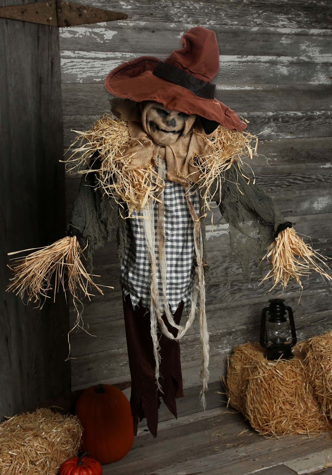 4.5 FT ANIMATED HANGING SURPRISE SCARECROW JUMP SCARE HALLOWEEN ANIMATRONIC PROP