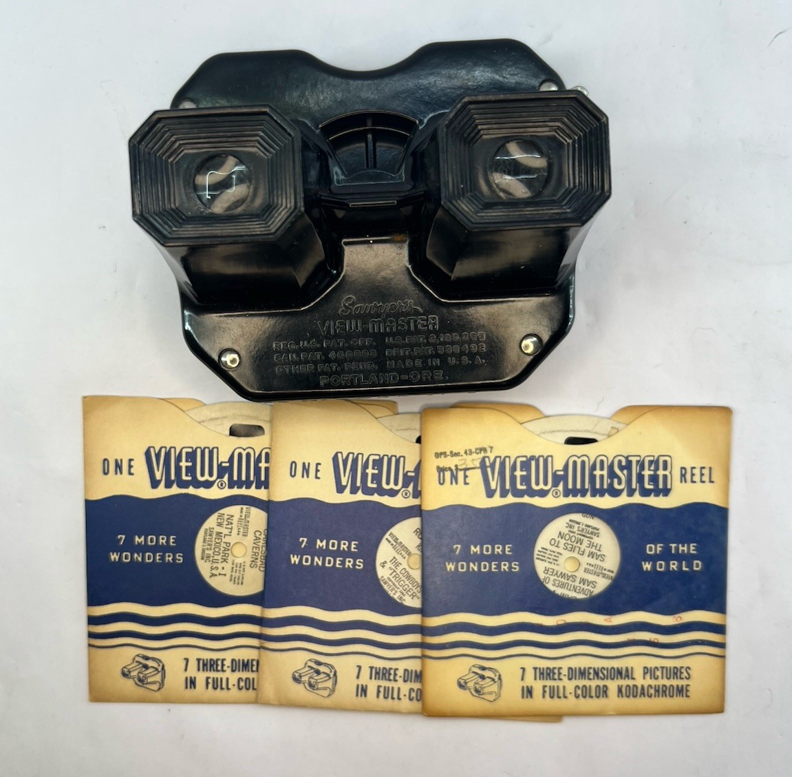 Vintage Sawyer’s Viewer-Master With 3 Vintage Reels Vintage Sawyer’s Viewer-Master With 3 Vintage Reels