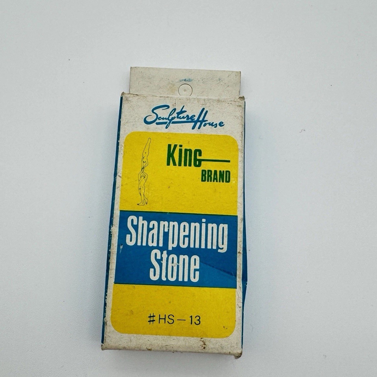 New Unused VTG King Brand HS-13 Combination Sharpening Stone Sculpture House