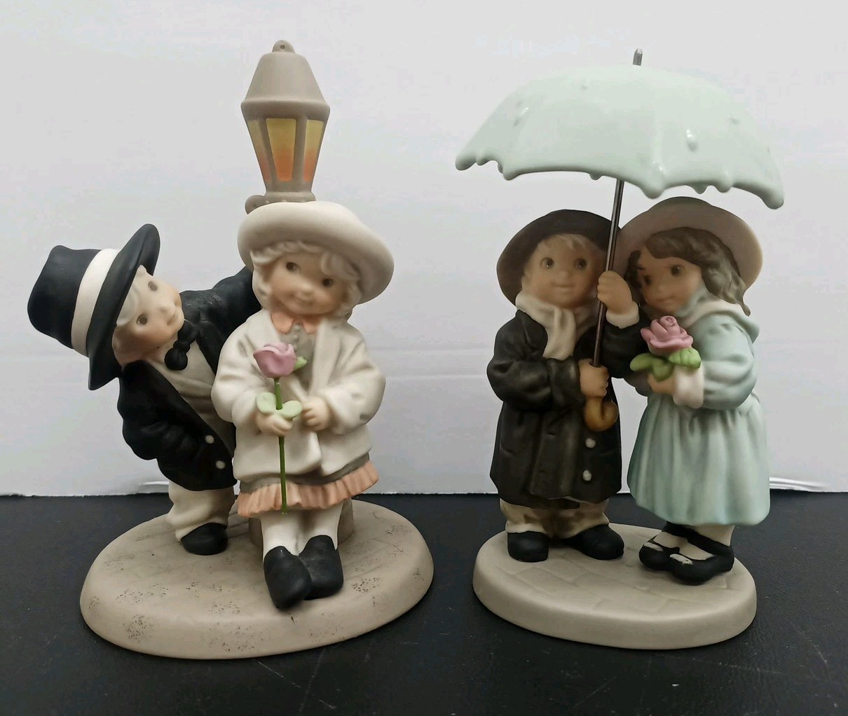 Enesco Peek A Boo I Love You & Love Weathers Storm Kim Anderson Ceramic Figures Enesco Peek A Boo I Love You & Love Weathers Storm Kim Anderson Ceramic Figures