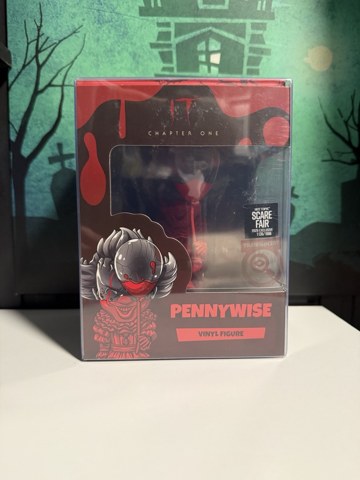 Hot Topic Scare Fair 2026 Exclusive Translucent Pennywise Youtooz 1666 Pcs 