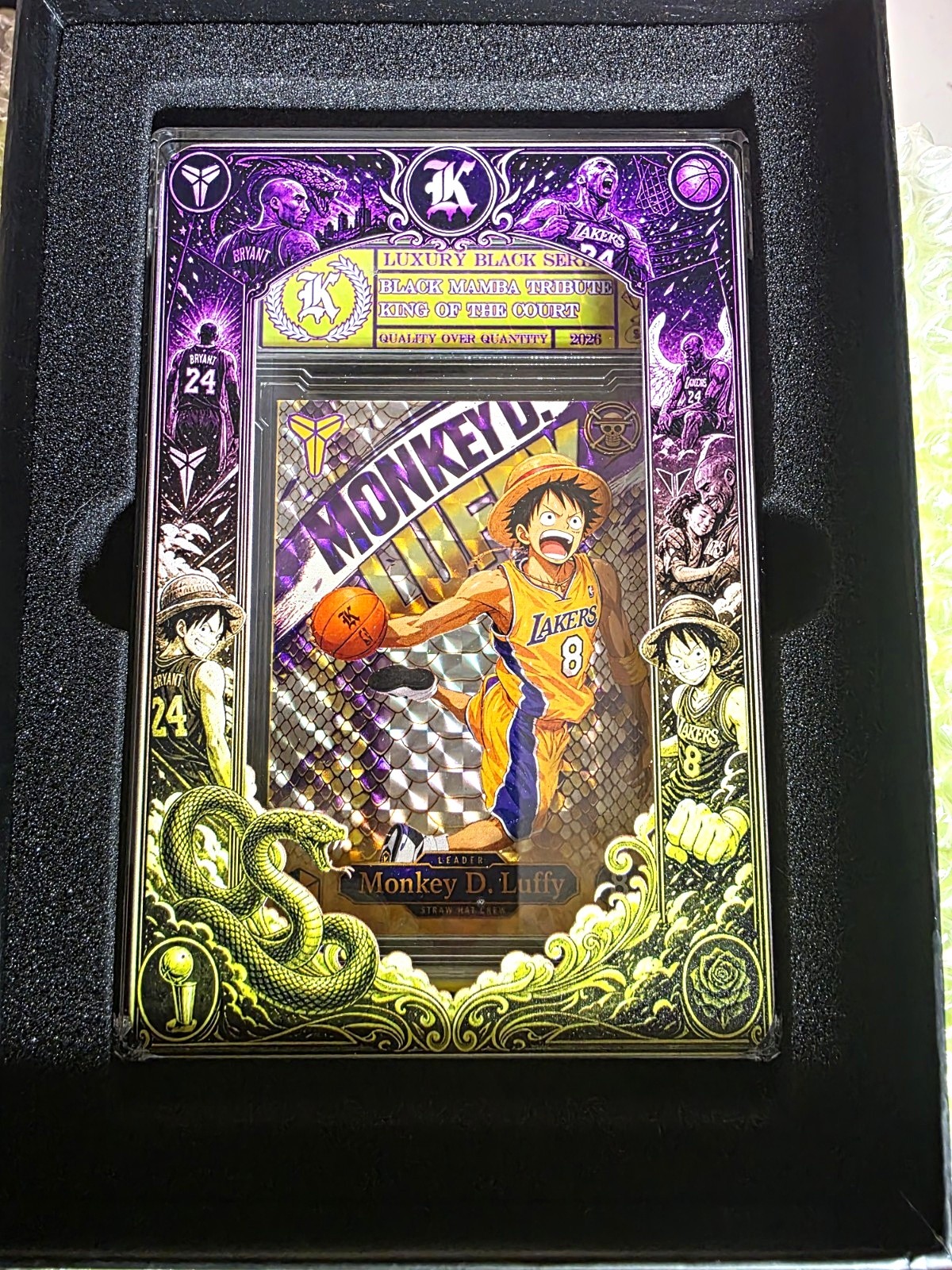 Kickstradomis One Piece Monkey D. Luffy Mosaic Auto 1 Of 1 Coa