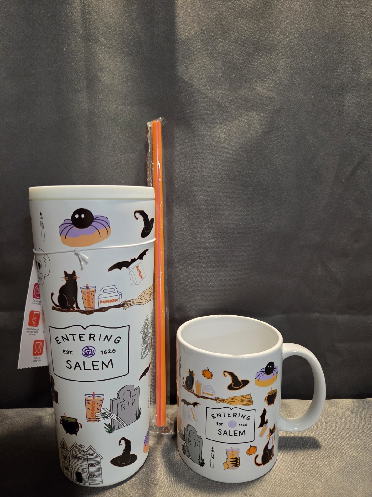 Salem Runs On Dunkin' Halloween Tumbler and Mug bundle