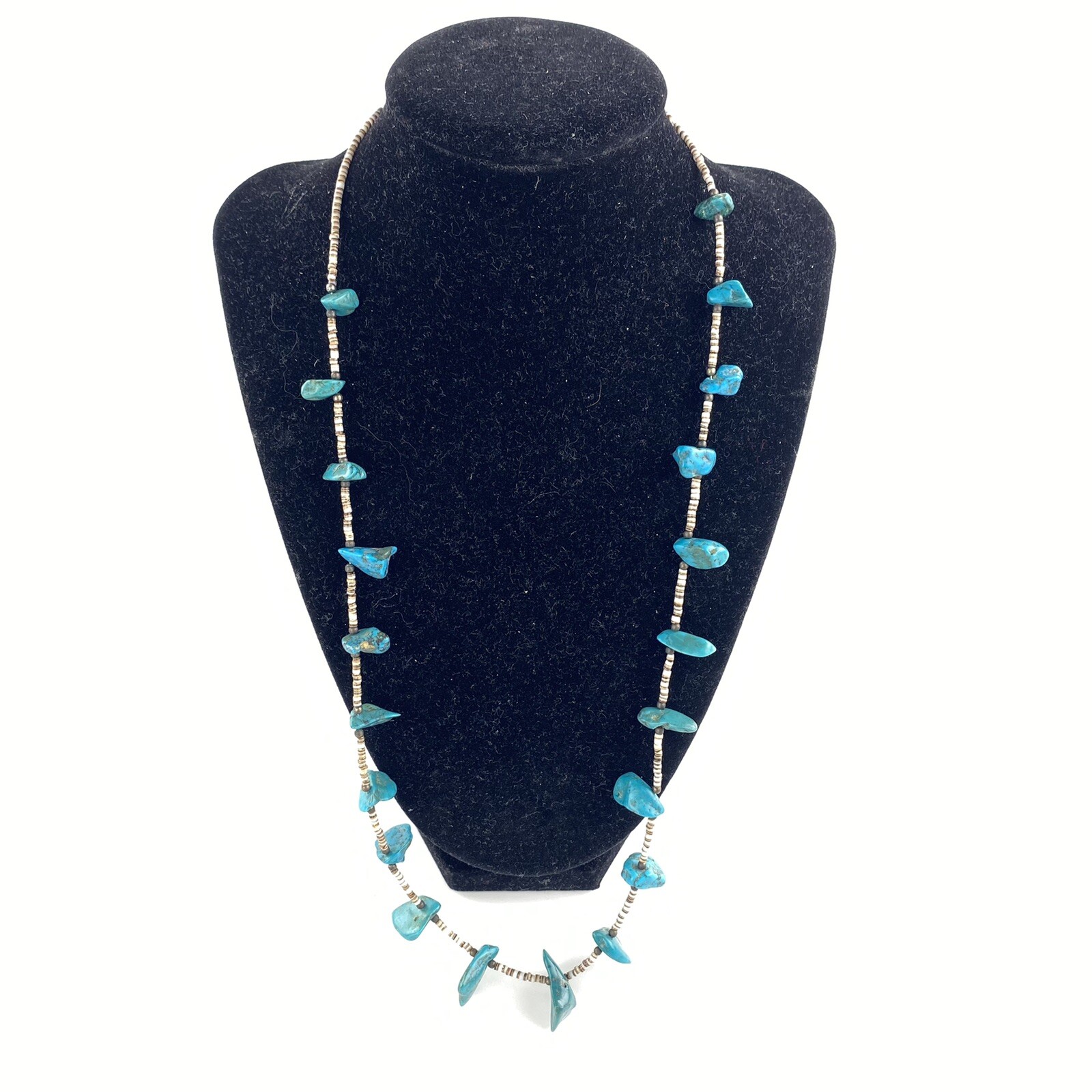 Vintage Navajo Turquoise Heishi Necklace 12\