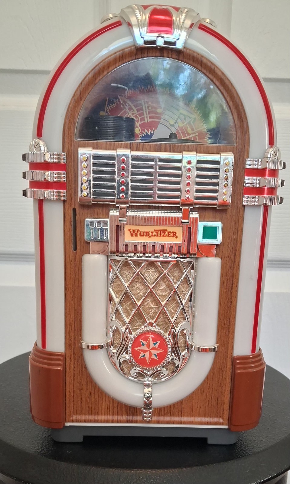 Vintage 1986 Wurlitzer 1015 Mini Jukebox with 1 Micro Cassette Tape
