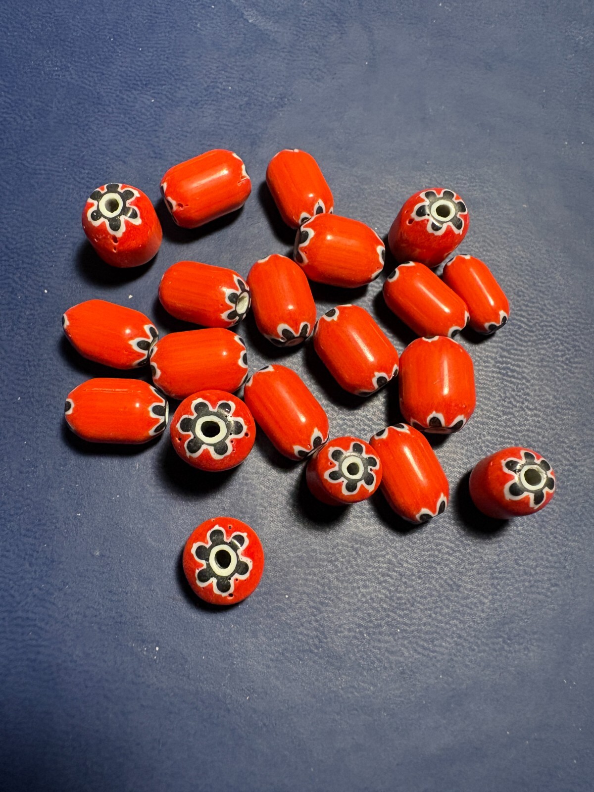 20 Vintage Chevron glass beads (B1042) - Indian Beads rare 10mm 20 Vintage Chevron glass beads (B1042) - Indian Beads rare 10mm
