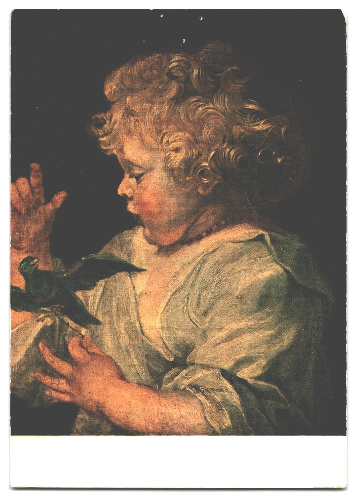 Child and Bird Painting by Pierre-Paul Rubens Postcard