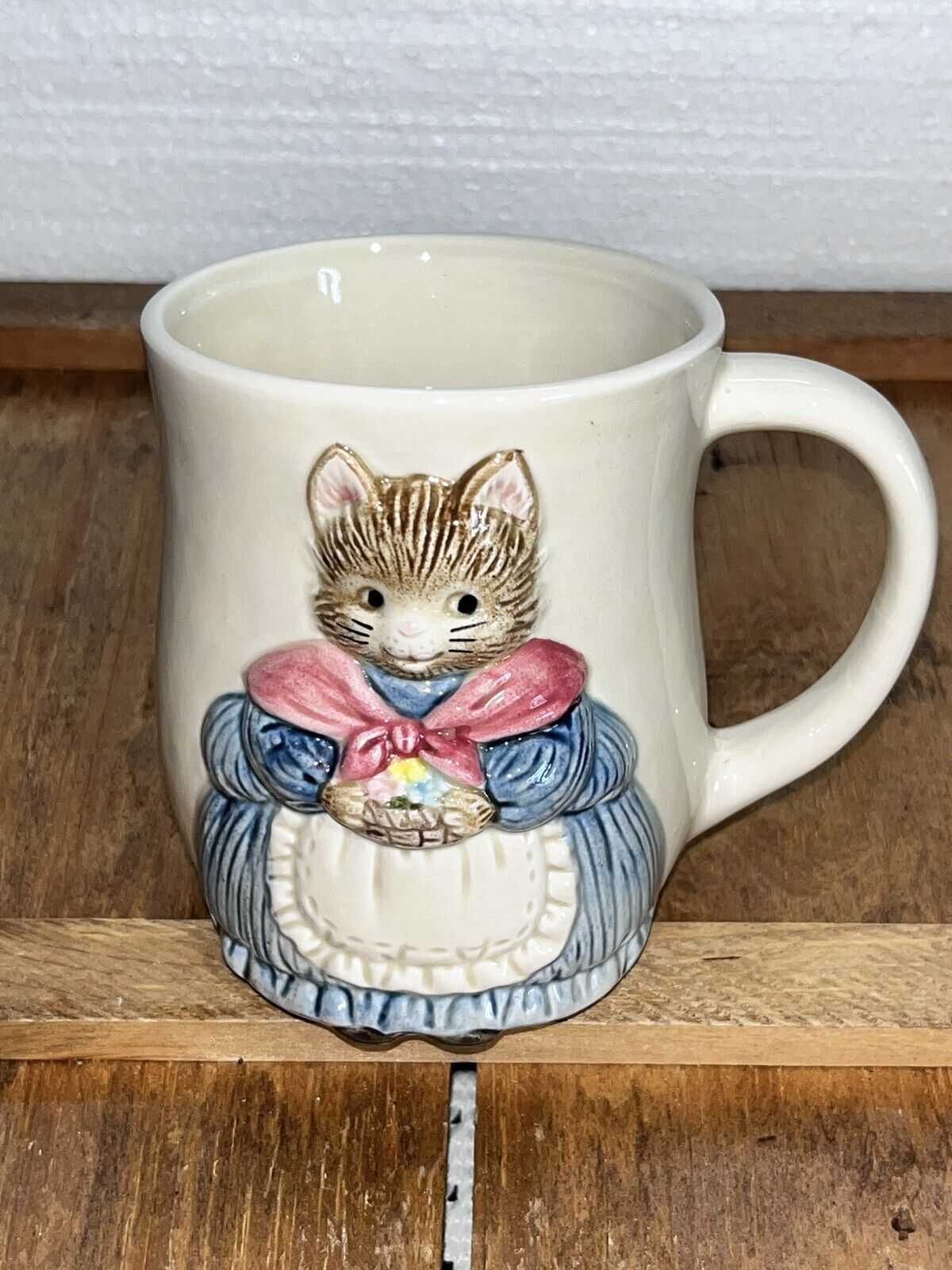 Otagiri Vintage Country Cat Mug Japan Brand New