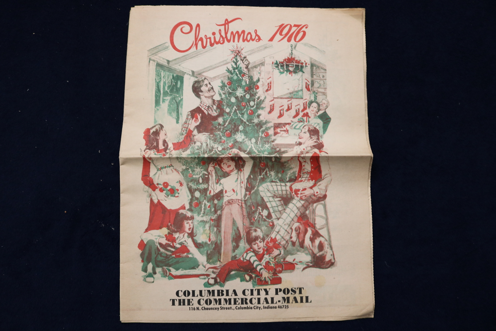 1976 CHRISTMAS COLUMBIA CITY POST NEWSPAPER - COLUMBIA CITY, INDIANA - K 1497 1976 CHRISTMAS COLUMBIA CITY POST NEWSPAPER - COLUMBIA CITY, INDIANA - K 1497