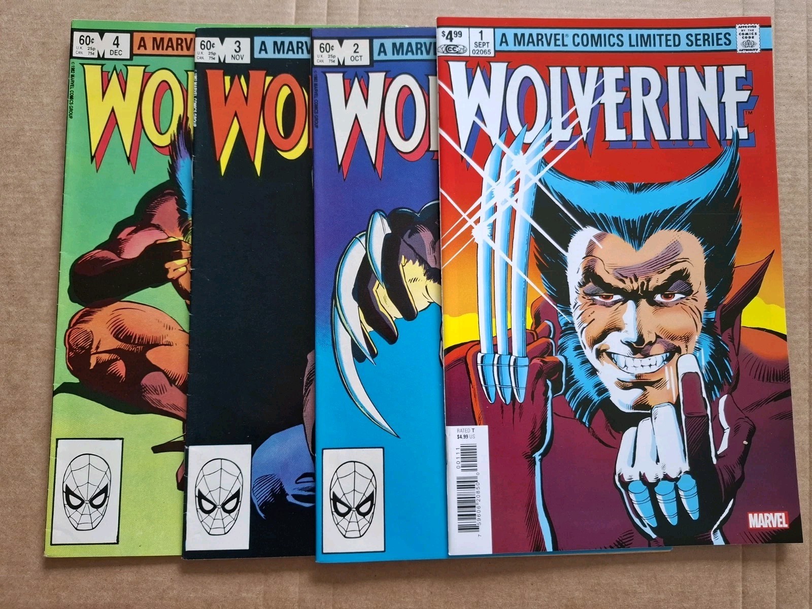 Wolverine 1-4 Marvel 1 Reprint 2 3 4 1st Prints COMPLETE Frank Miller