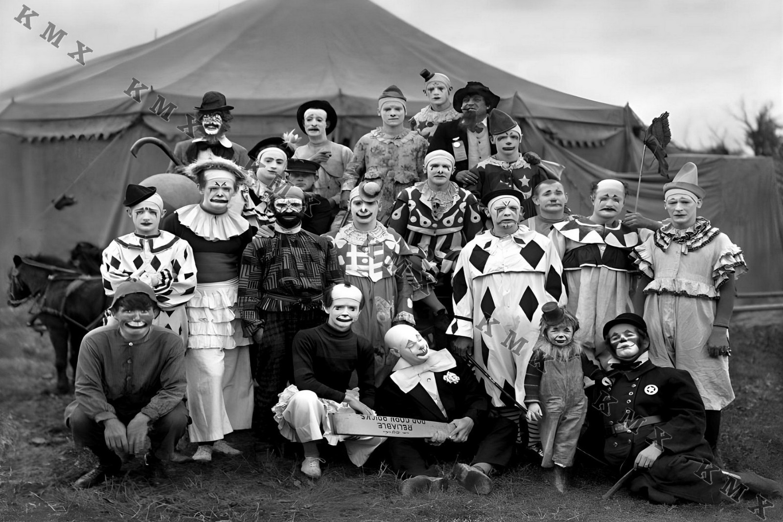 1900's Circus Clowns 4x6 photo