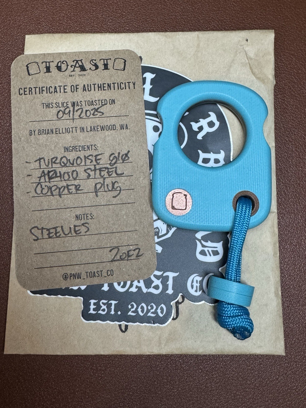 PNW Toast Co - 2/2 - Steelies - New In bag. Just Out For Pictures
