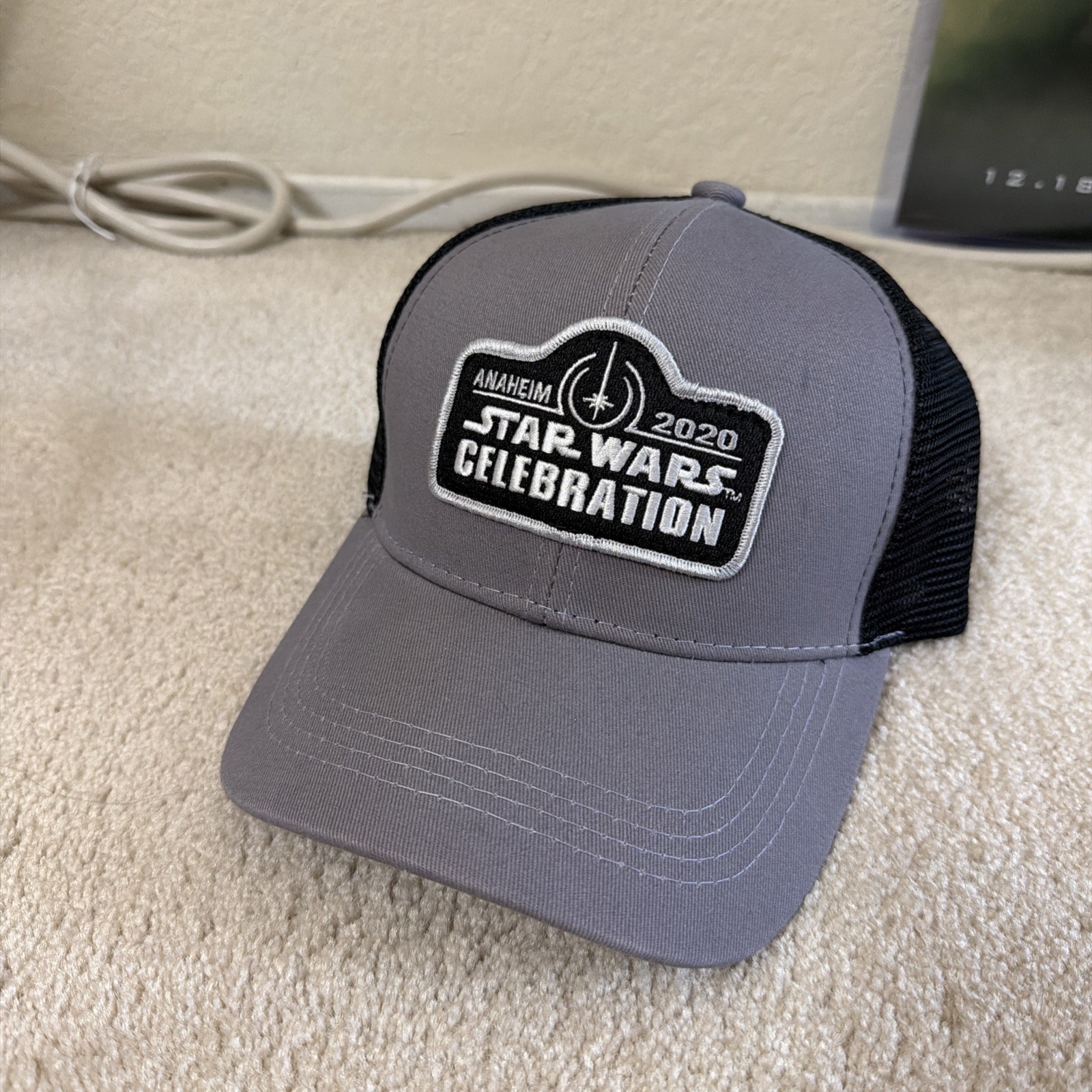 Vintage Star Wars Celebration Hat/Cap Black gray 2020 rare Anaheim CA EXCLUSIVE