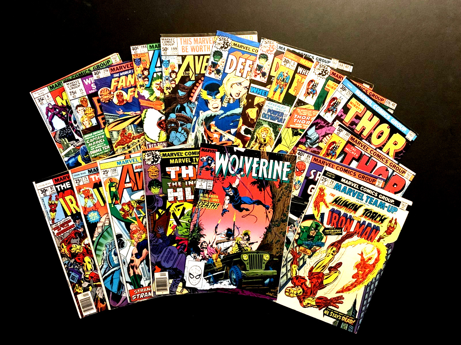 Vintage Mixed Lot  Marvel Comics Late 70's-80's, Perfect For Kids or Collectors