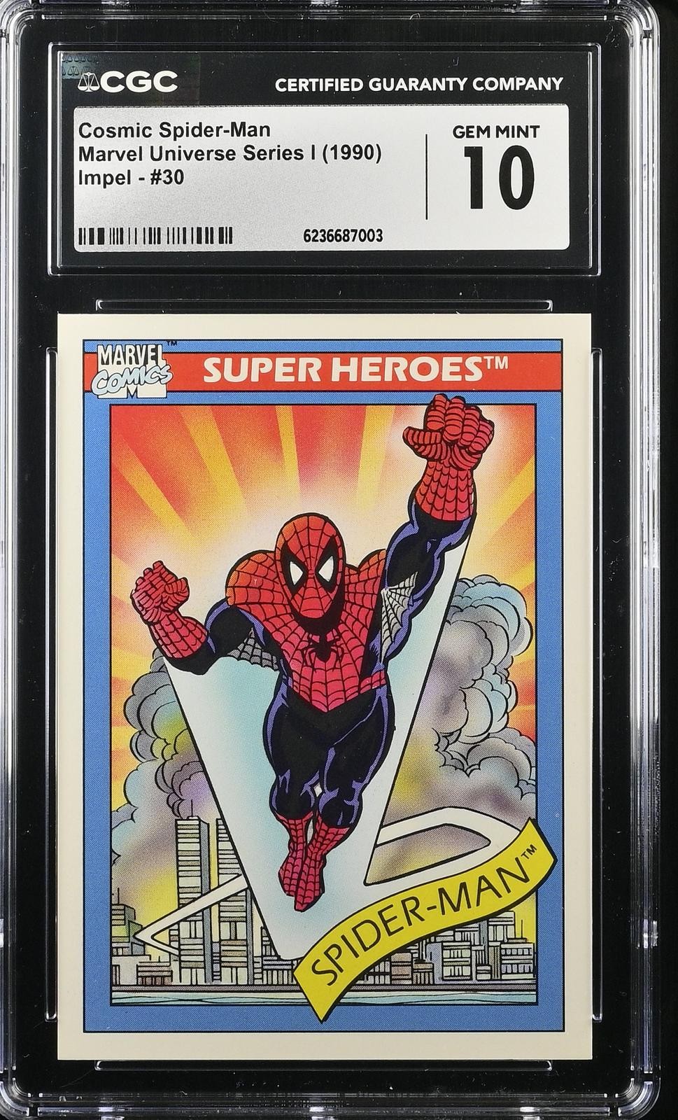 1990 Marvel Universe Series I #30 Cosmic Spider-Man CGC 10