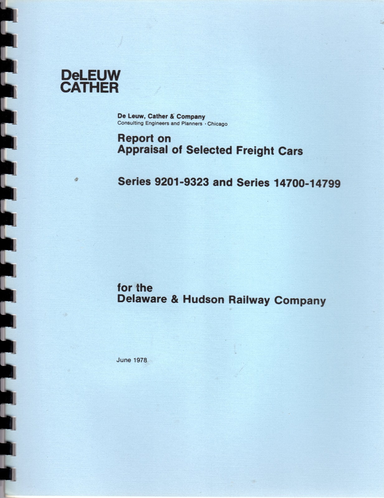 DELAWARE & HUDSON RY-2 REPORTS ON APPRAISED VALUE & REPAIR OF FREIGHT & LOCO'S DELAWARE & HUDSON RY-2 REPORTS ON APPRAISED VALUE & REPAIR OF FREIGHT & LOCO'S