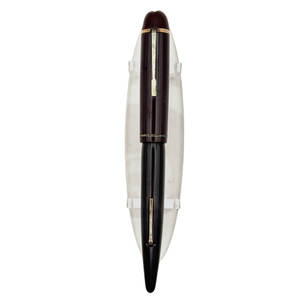 Eversharp Skyline Burgundy Fountain Pen 14K Gold Nib Gold Trim Vintage USA Eversharp Skyline Burgundy Fountain Pen 14K Gold Nib Gold Trim Vintage USA
