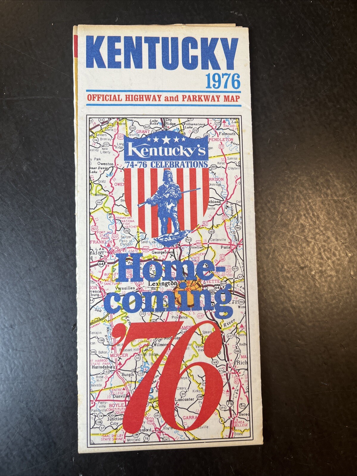 Vintage 1976 Kentucky Official Highway And Parkway Map Home-Coming Map Brochure Vintage 1976 Kentucky Official Highway And Parkway Map Home-Coming Map Brochure