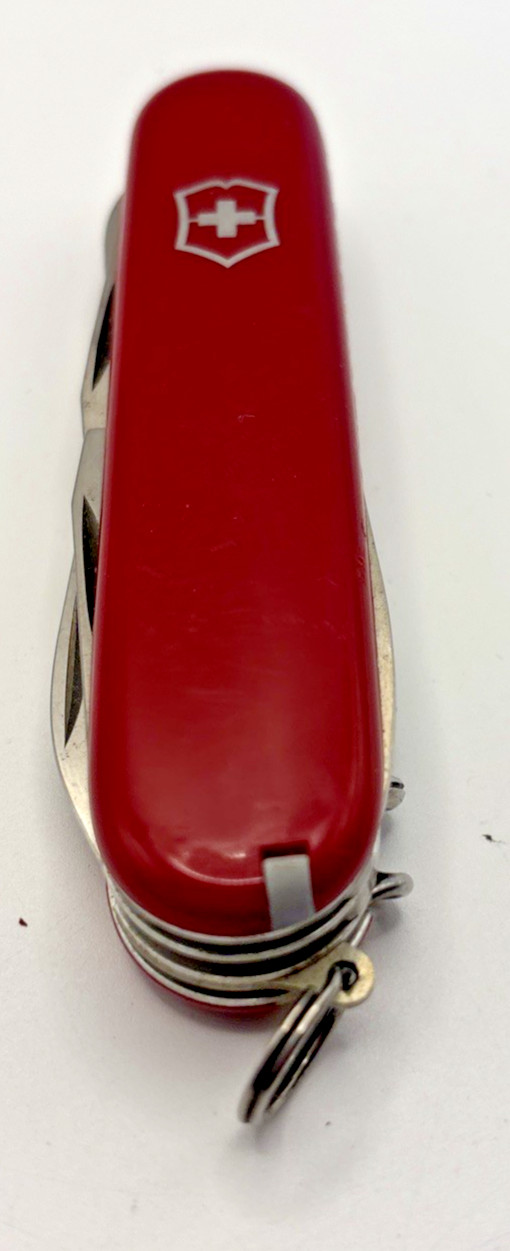 Vintage Victorinox Climber Swiss Army Knife Red NO HOOK VERSION