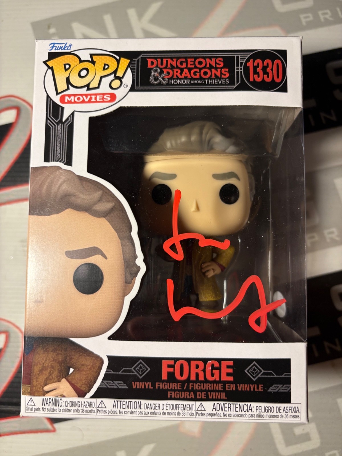 Forge Signed Funko Pop by Hugh Grant Autograph - Dungeons & Dragons ACOA Wonka