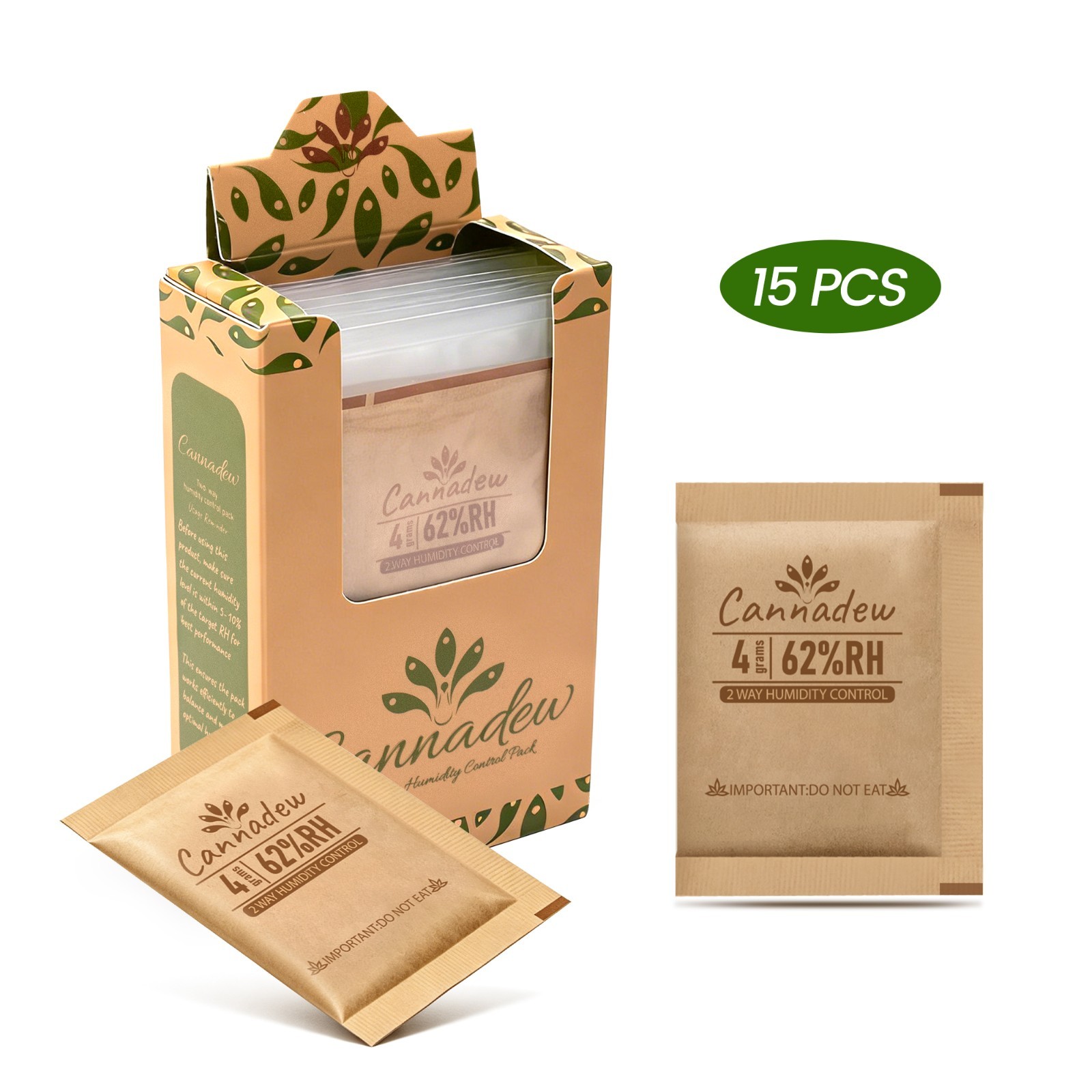 62% RH 4Gram (15 Pack) Two-Way Humidity Control Packets 62% RH 4Gram (15 Pack) Two-Way Humidity Control Packets