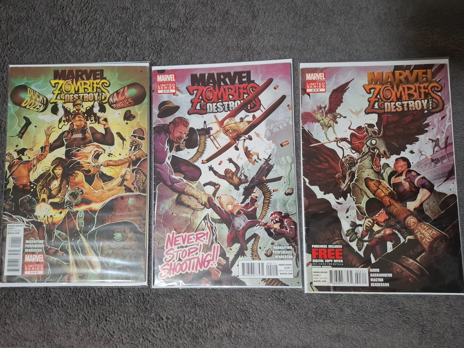 Marvel Zombies Destroy #1 #2 #3 Comic Lot Bundle Marvel Comics 2012
