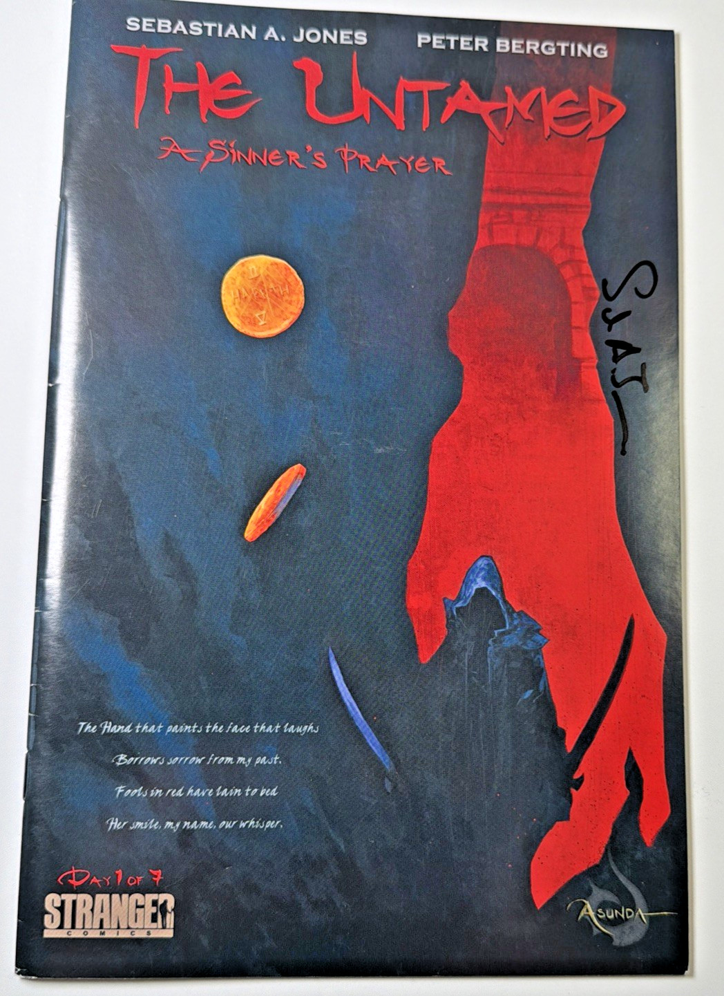 The Untamed A Sinner\'s Prayer #1 2009 1st Print Signed Sebastian Jones 1st Niobe