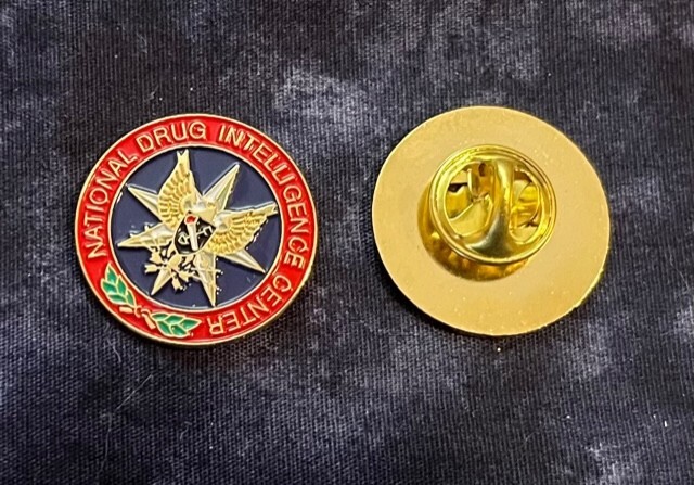Rare NDIC National Drug Intelligence Center USDOJ lapel pin Rare NDIC National Drug Intelligence Center USDOJ lapel pin