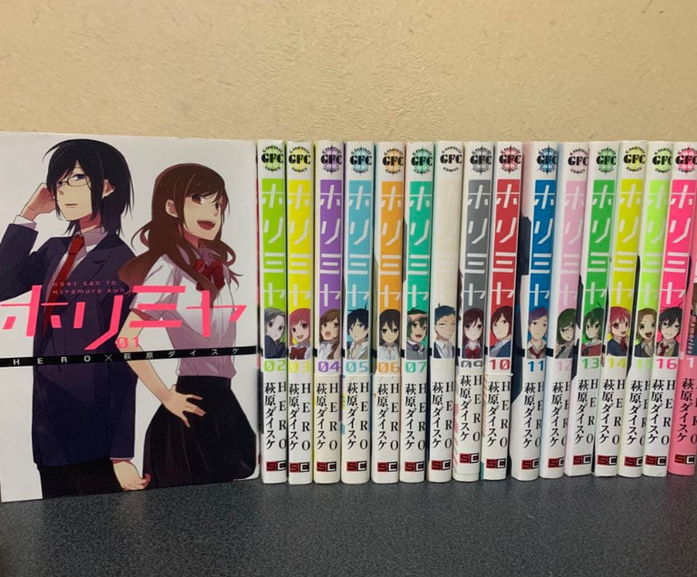 Horimiya Japanese Ver Complete Full Comics Manga Set Vol.1-16 + 17 Extra