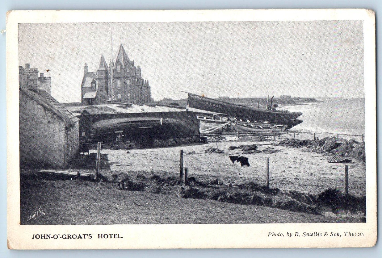 Caithness Scotland Postcard John-O\'Groats Hotel c1920\'s Unposted Antique