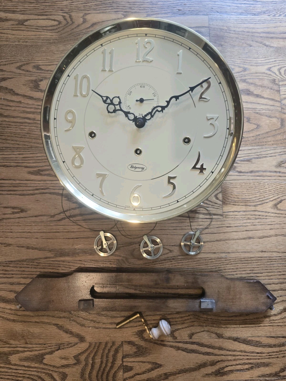 Ridgeway 9104 Curio Grandfather Clock 114cm Hermle 461-853B Movement Dial Rare Ridgeway 9104 Curio Grandfather Clock 114cm Hermle 461-853B Movement Dial Rare