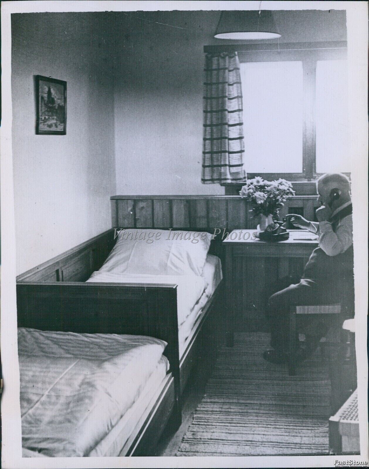 1938 Interior Of Tourist Home Built On German Super Highways Travel Photo 7x9