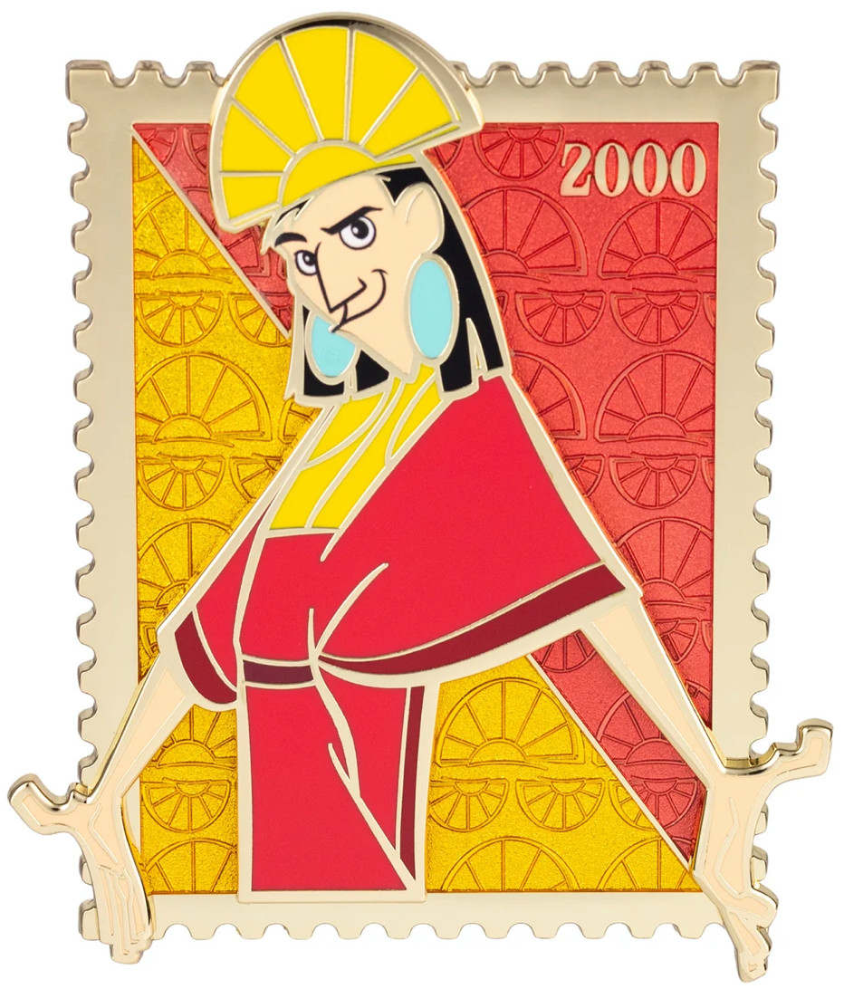 Disney Pixar Royal Stamp Kuzco Collectible Pin - Pink a la Mode PRESALE