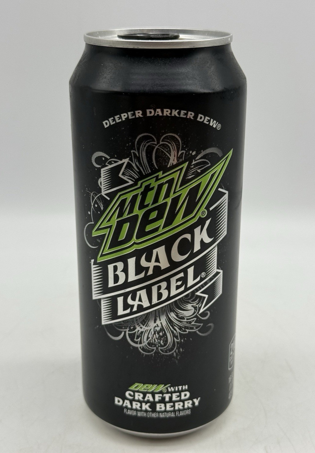 Mountain Dew Black Label Limited Edition 16oz Can Unopened FULL Mtn Dew Mountain Dew Black Label Limited Edition 16oz Can Unopened FULL Mtn Dew