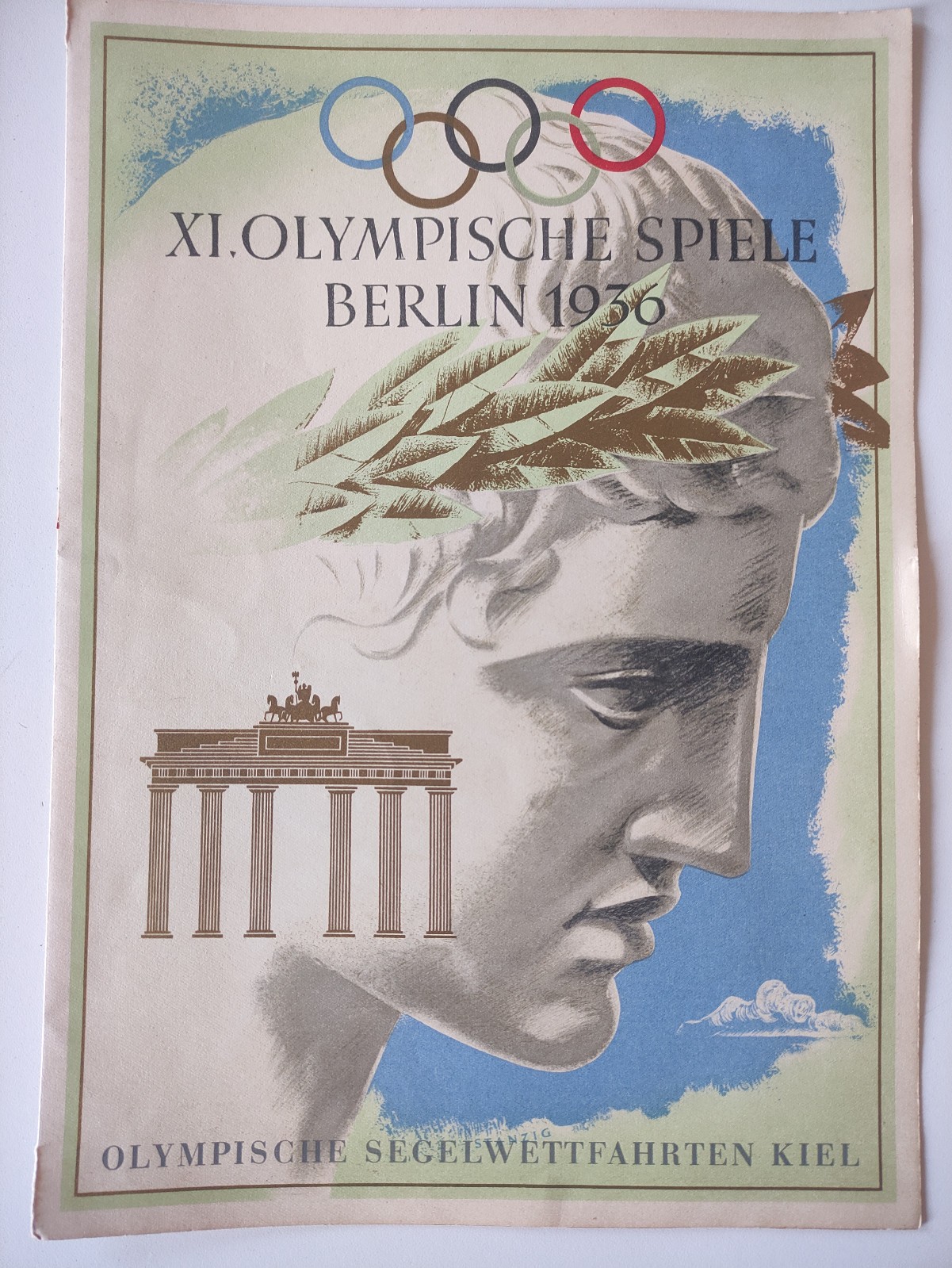 BERLIN 1936 OLYMPICS - STANZIG - Telegram for Italy Sailing Gold Medal