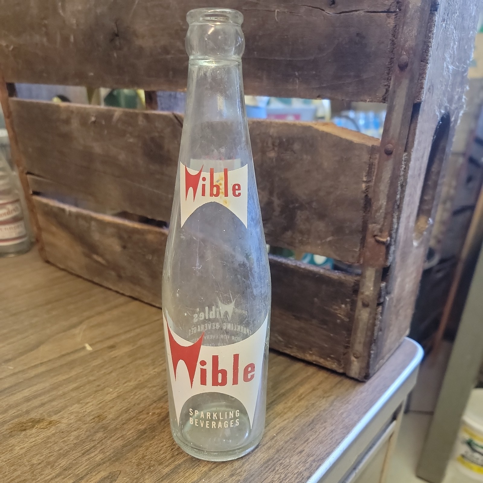  Vintage 12 oz. Wible\'s Sparkling Beverages Bottle Three Springs, Pa.