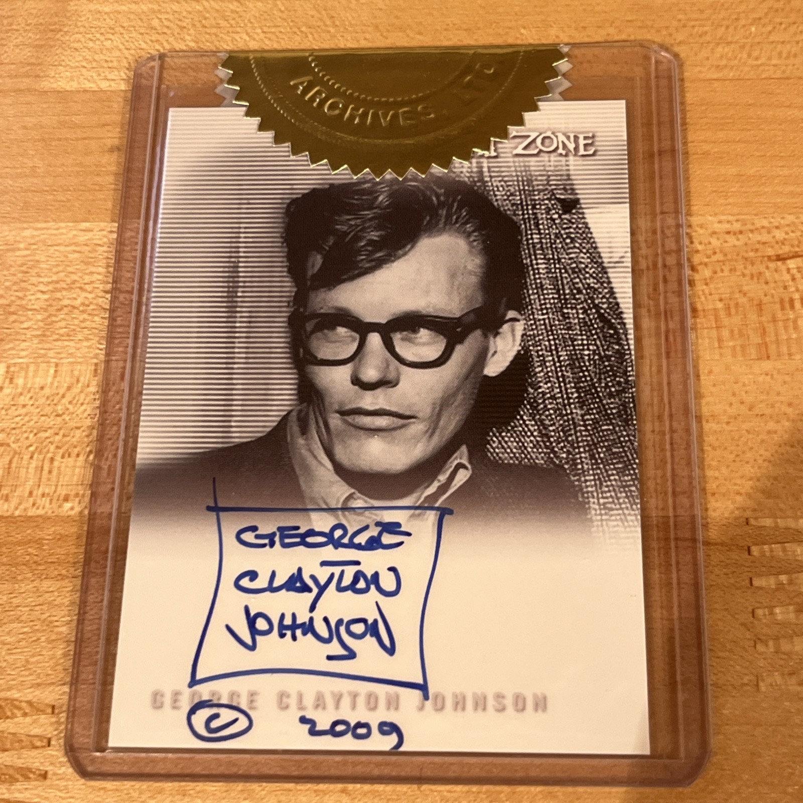GEORGE CLAYTON JOHNSON A-149 RITTENHOUSE TWILIGHT ZONE CARD GEORGE CLAYTON JOHNSON A-149 RITTENHOUSE TWILIGHT ZONE CARD