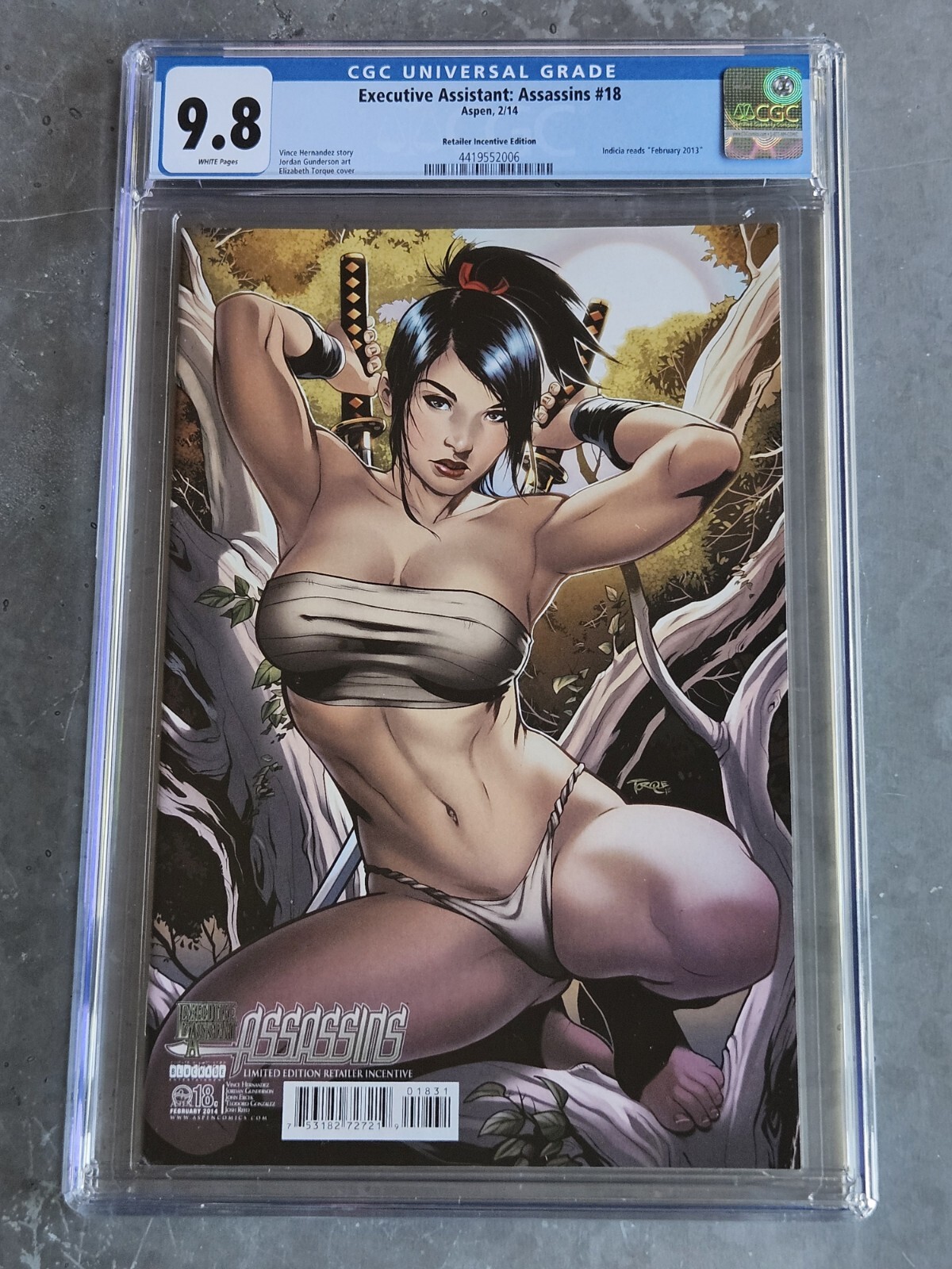 Executive Assistant: Assassins #18 - CGC 9.8 - 2014 Incentive Torque Variant
