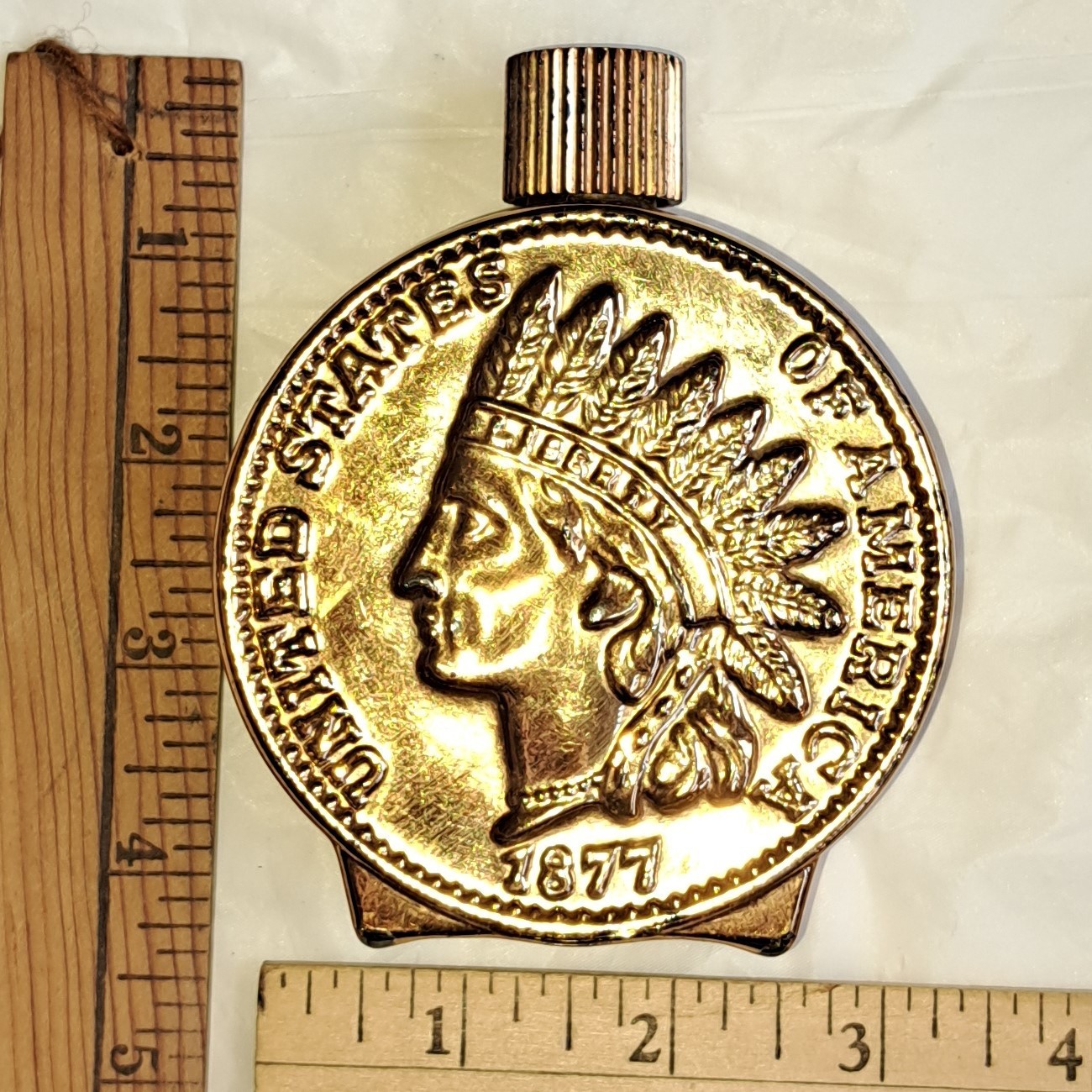 Vintage Avon Tribute After Shave Indian Head One Cent Coin Penny 4 fl oz EMPTY Vintage Avon Tribute After Shave Indian Head One Cent Coin Penny 4 fl oz EMPTY