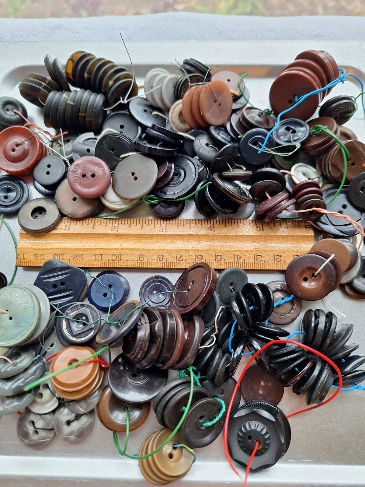Lot of med 2 hole buttons, 11+ oz.