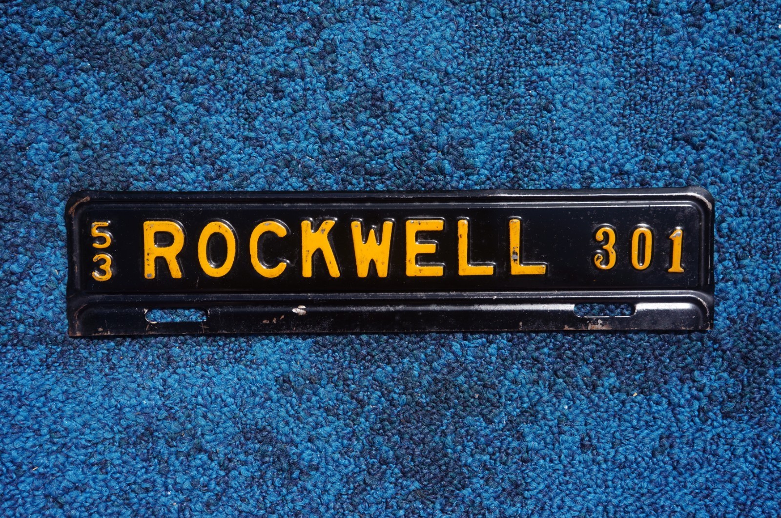 1953 ROCKWELL North Carolina License Plate City Town Topper Tag 1953 ROCKWELL North Carolina License Plate City Town Topper Tag
