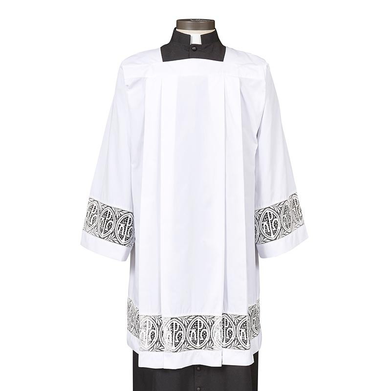 Augustinian Collection Alpha & Omega Lace Surplice SIZE LARGE