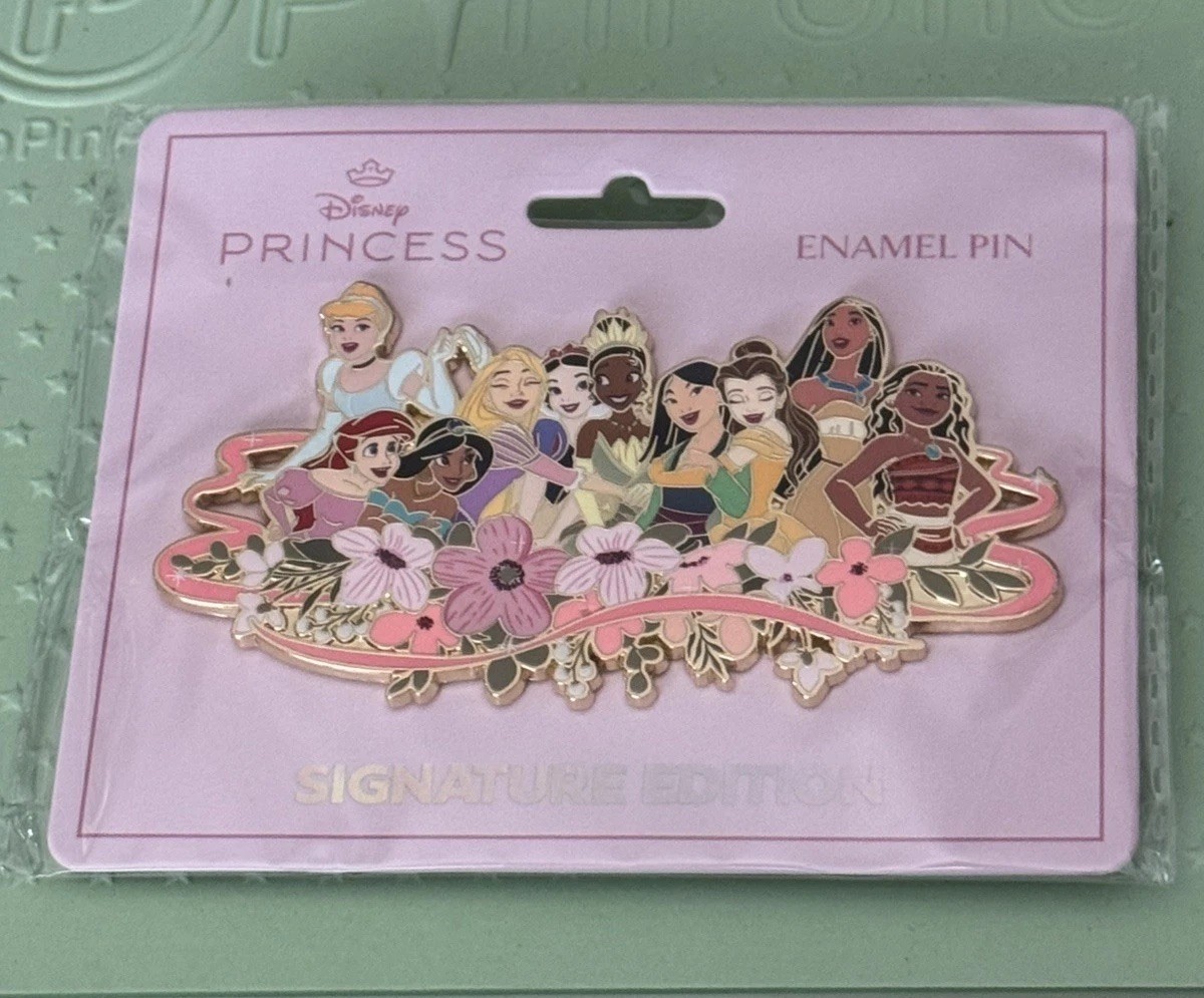 Disney PALM Princess Cluster Jumbo Collectible Trading Pin Pink A La Mode LE 500
