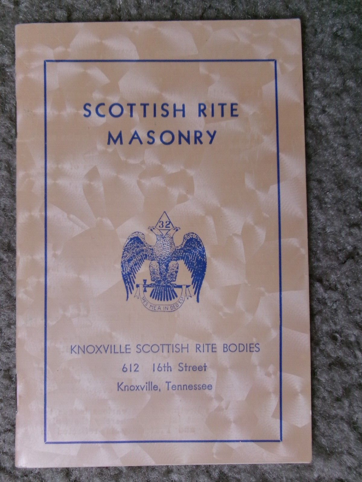 Scottish Rite Masonry-What it is and what it means to all Masons Booklet