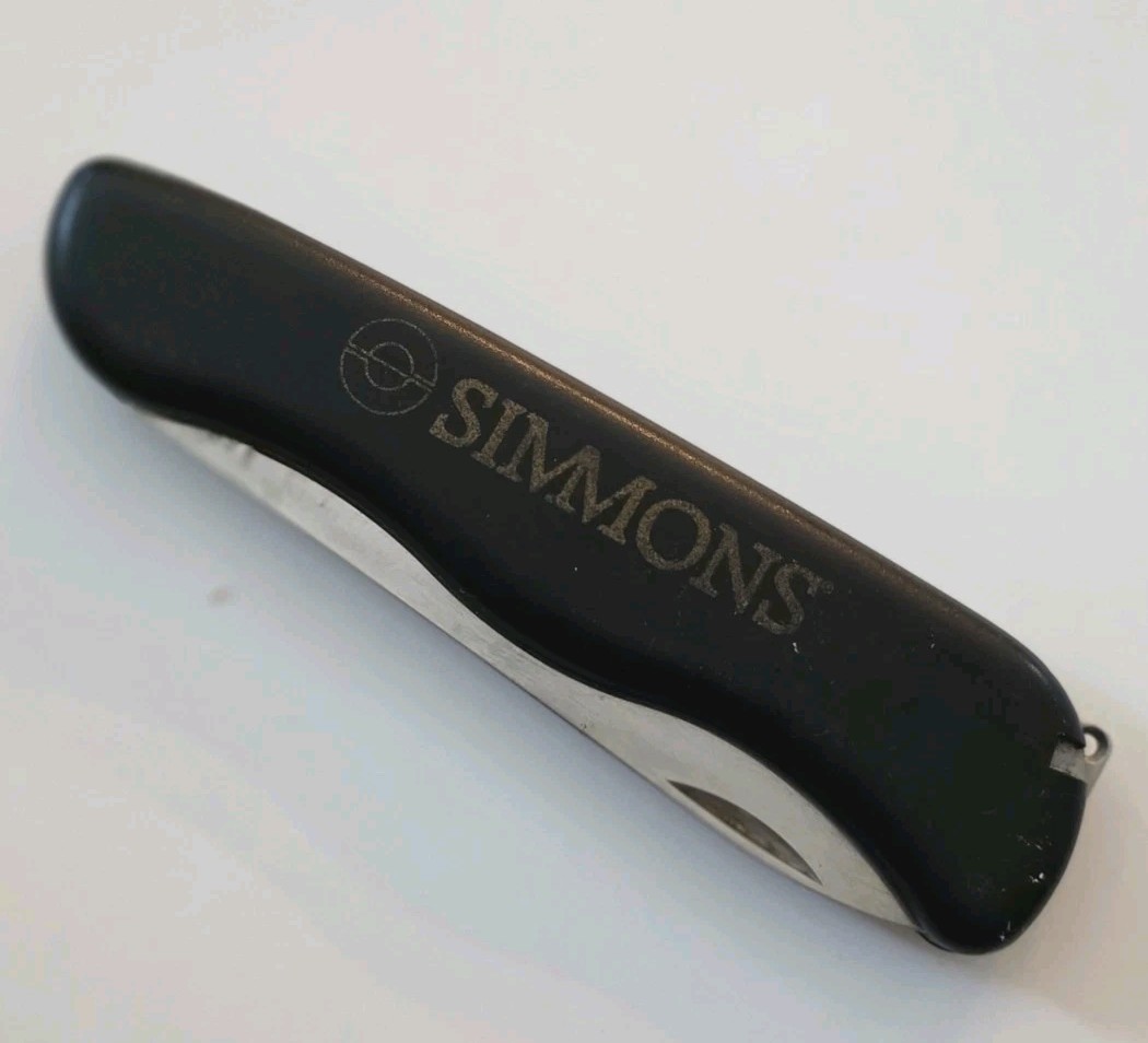 Victorinox Alpineer Swiss Army Knife Simmons Logo Dealer Promo - Black Free ShpN