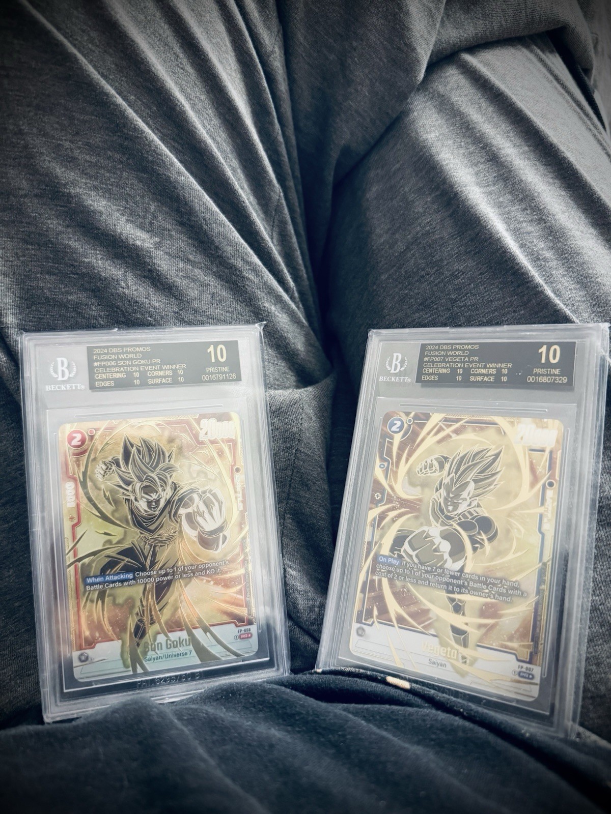 Bandai Dragon Ball Super Card Game 2024 Promos Goku FP-006 Vegeta FP-007 BGS10