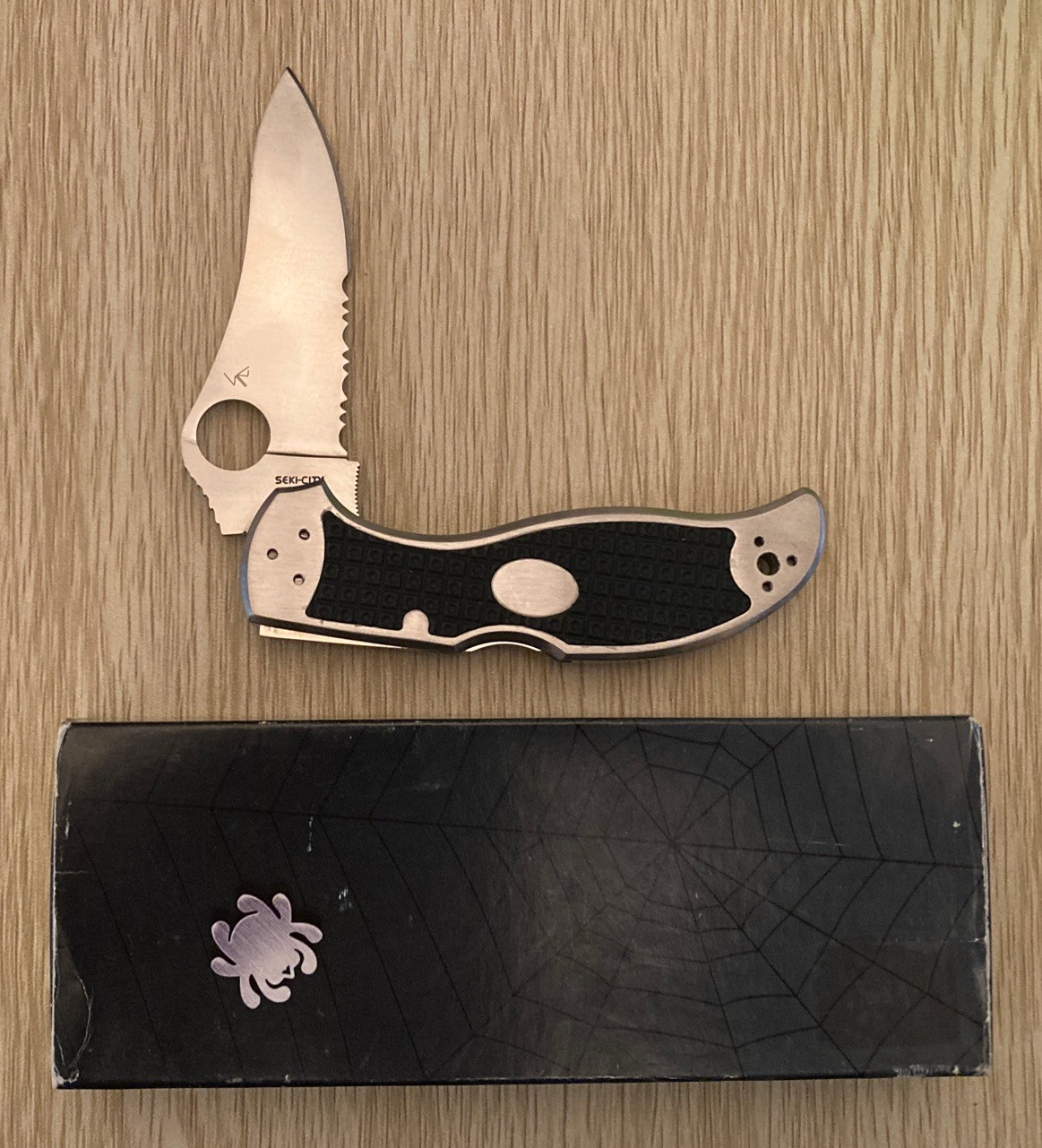 Spyderco Japan C90PS Stretch FE RARE Folding Pocket Knife New With Box. Spyderco Japan C90PS Stretch FE RARE Folding Pocket Knife New With Box.