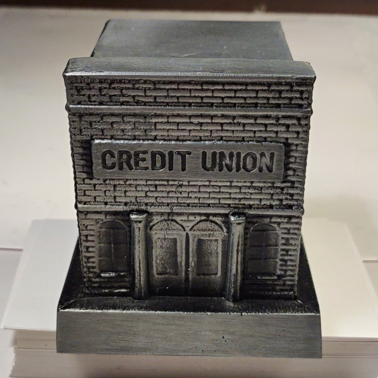 Credit Union Building Banthrico Coin Bank - Banking & Insurance Theme #972 Mint
