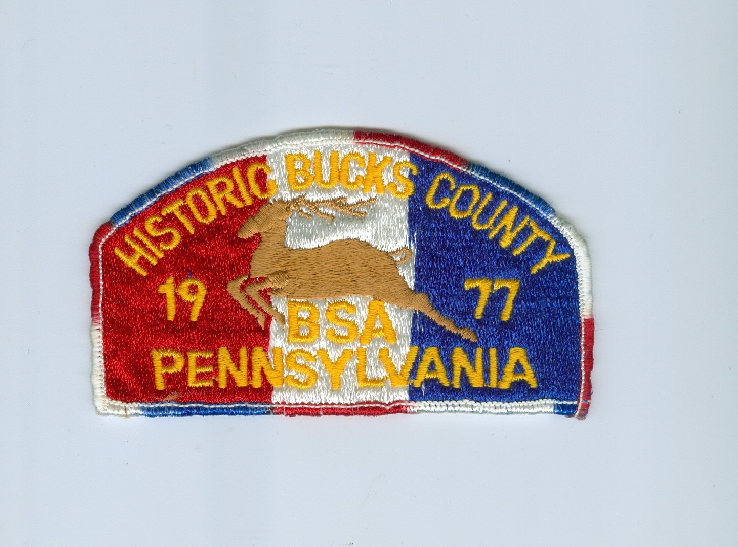 BSA  1977 National Jamboree Historic Bucks County JSP patch dp